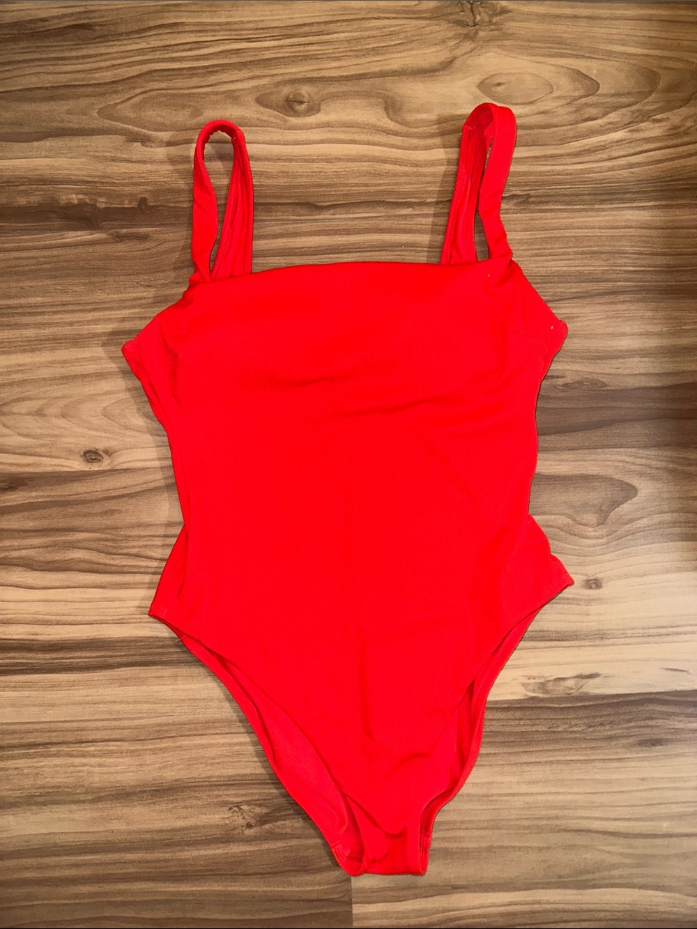 Shade & Shore Bright Red Girls One-Piece Swimsuit